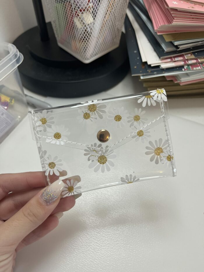 Porte monnaie fleur