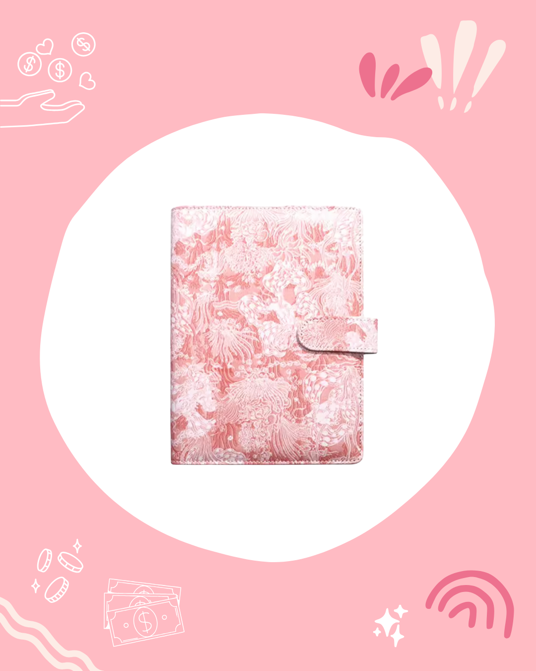Budget Planner A6 Rigide Marin Rose