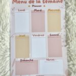 Planner Menu de la semaine