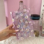 Budget Planner A6 Transparent Fleur Violet