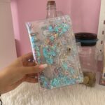 Budget Planner A6 Transparent Coquillage Bleu