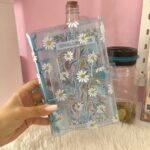 Budget Planner A6 Transparent Fleur Bleu