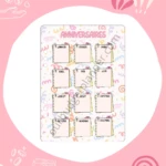 Liste Anniversaires