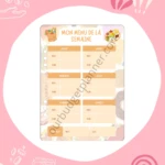 menu de la semaine