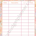 Tracker Dépenses Floral