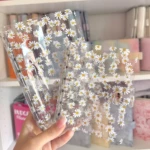 Budget Planner Transparent Fleur Argent