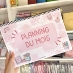 Planning du mois cahier 🎀
